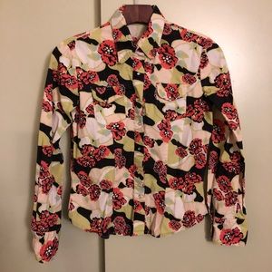 Floral Down Bottom L/S Top